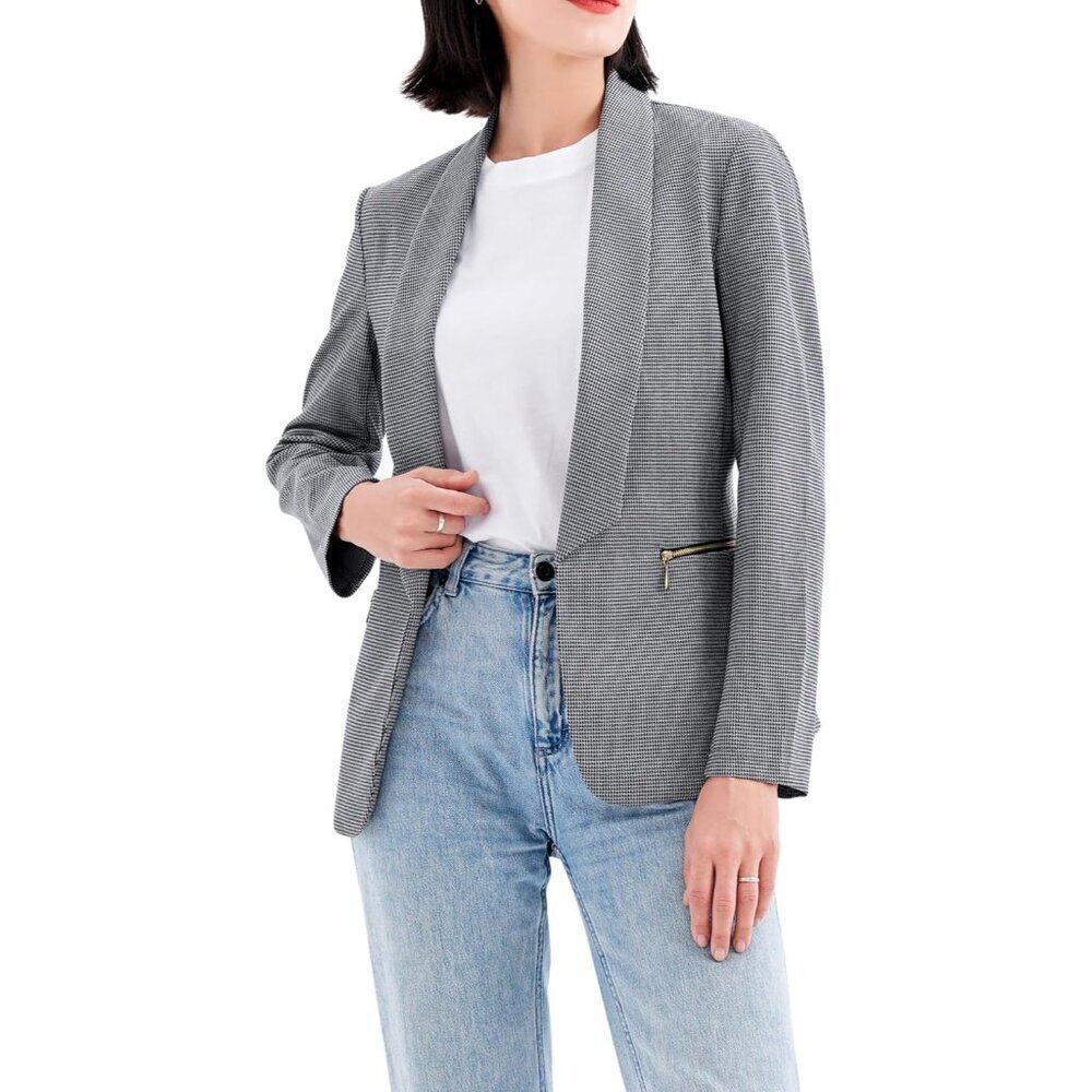 Women's Blazers Blazer Jackets Business Casual Professional Outfit Houndstooth